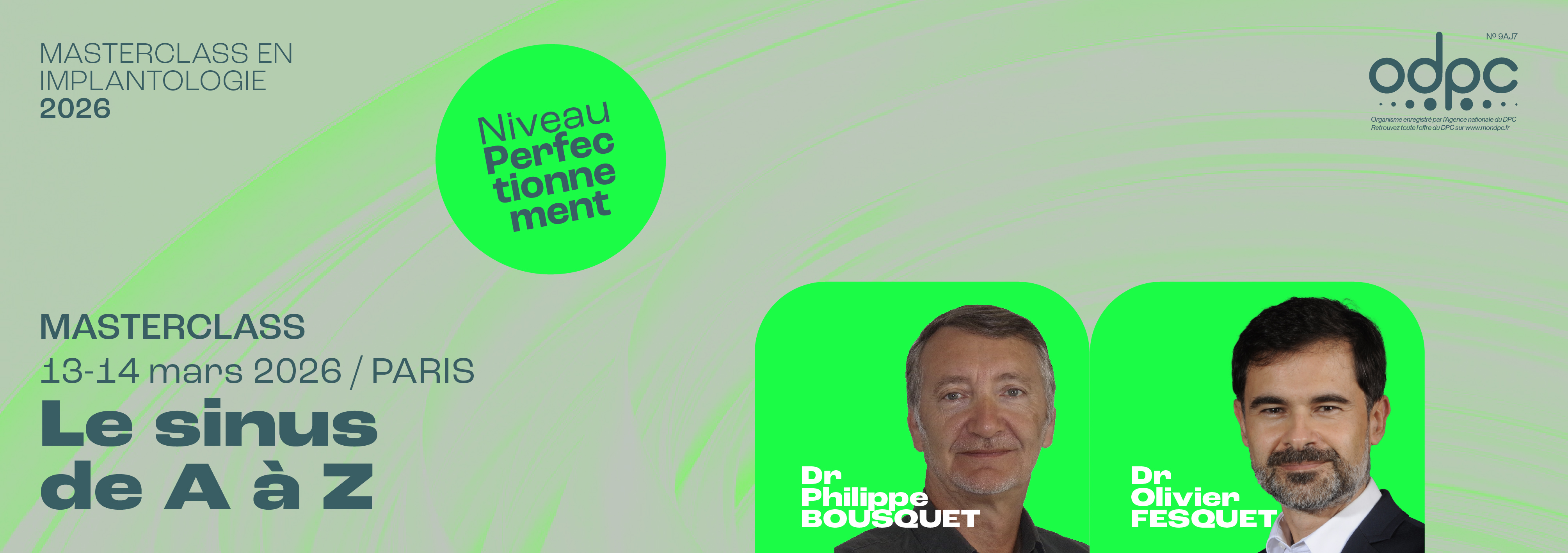2026 banner masterclass implantologie le sinus de a a z