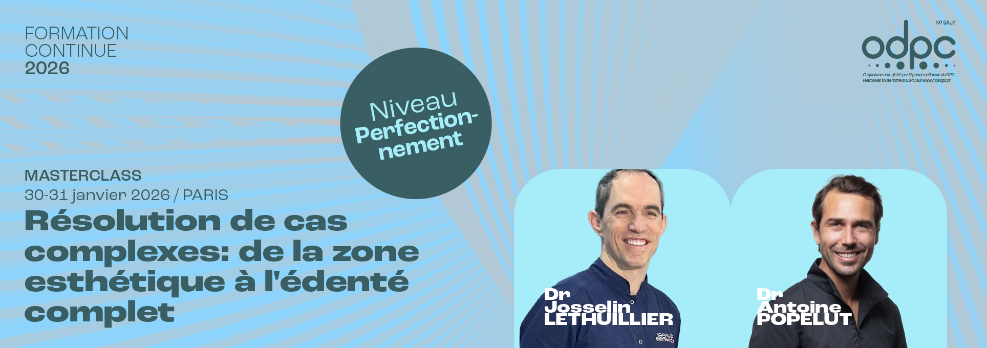 2026 banner masterclass implantologie resolution de cas complexes