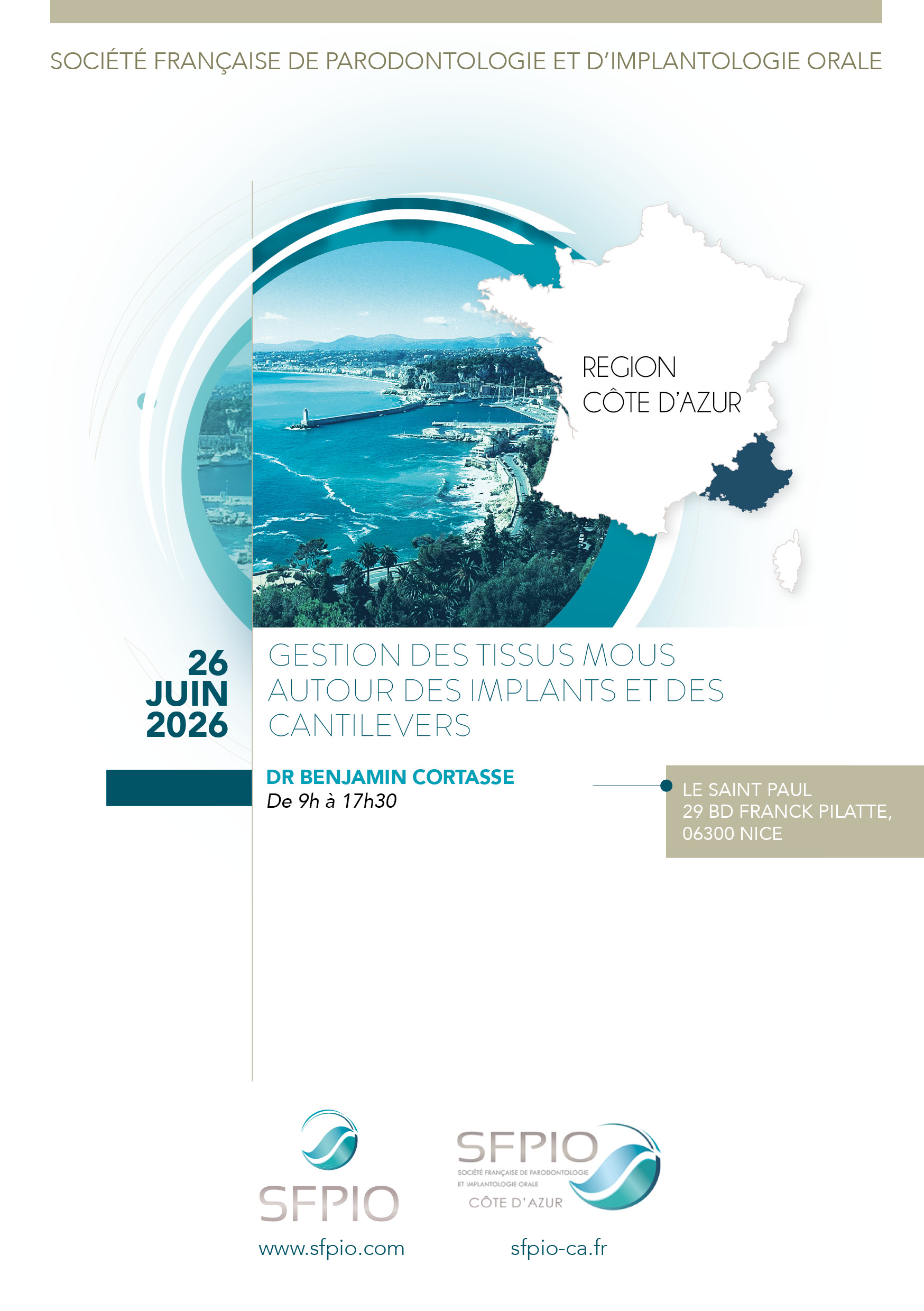 Gestion des tissus mou autour des implants et des cantilevers